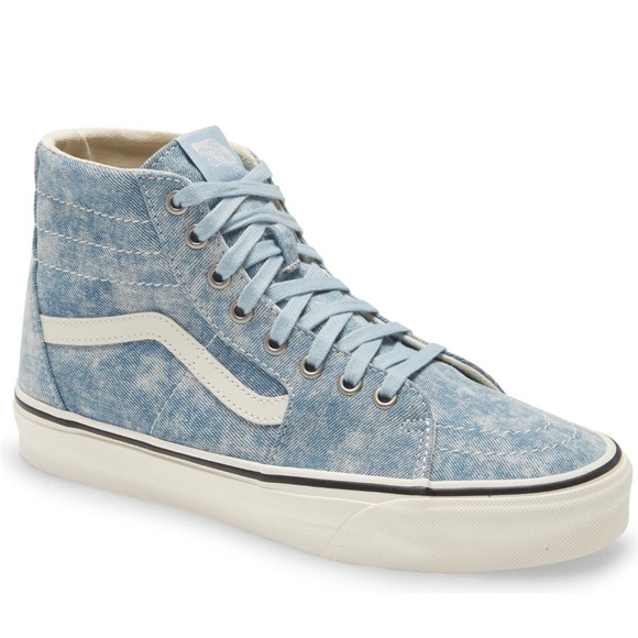 NWT Vans Sk8-Hi Tapered Denim Wash - Picture 1 of 9
